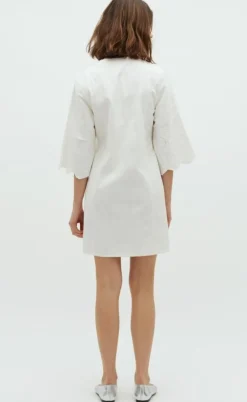 Global Funk Kjole - Antaja Scallop-G - White