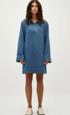 Global Funk Kjole - Fialeo-G - Mid Vintage Blue