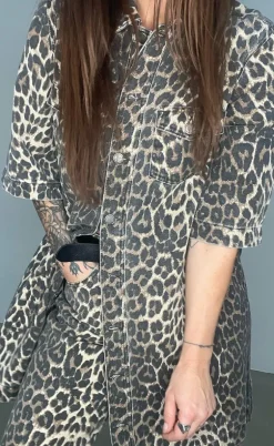 Global Funk Kjole - Mira-G - Leopard Mist