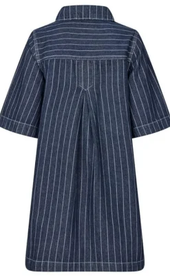 Global Funk Kjole - Mira-G - Navy Pinstripe
