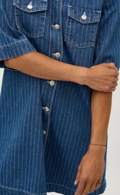 Global Funk Kjole - Mira-G - Midt Blue Stripe