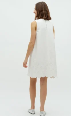 Global Funk Kjole - Rhiann Scallop-G - White