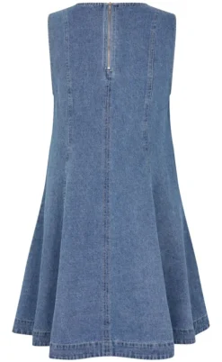 Global Funk Kjole - Rihann Peplum-G - Midt Vintage Brushing