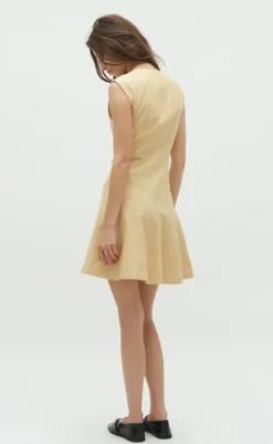 Global Funk Kjole - Yanina-G - Butter Yellow Melange