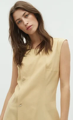 Global Funk Kjole - Yanina-G - Butter Yellow Melange