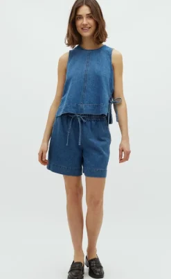 Global Funk Shorts - Meneto - Mid Vintage Blue