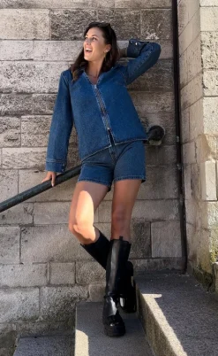 Global Funk Skjorte - Panema-G  - Vintage blue Wash