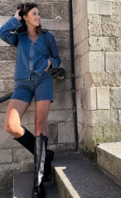 Global Funk Skjorte - Panema-G  - Vintage blue Wash