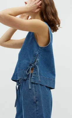 Global Funk Top - Ribba - Mid Vintage Blue