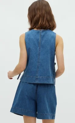 Global Funk Top - Ribba - Mid Vintage Blue