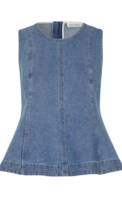 Global Funk Top - Rihne Peplum-G - Midt Vintage Brushing