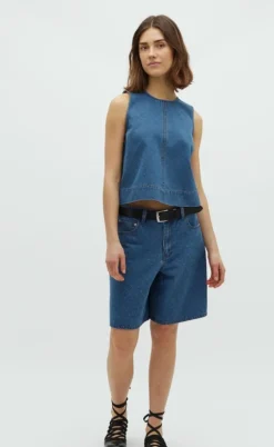 Global Funk Top - Rihne-G - Midt Blue Dot