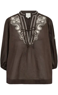 Gossia Bluse - Noura - Brown-Creme