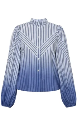 Gossia Skjorte - Kanya - Blue Stribe Ombre