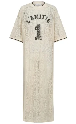 Haute L'Amitié Kjole - Lace Football - Pearl