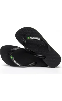 Havaianas Klipklappere - Brasil Logo - Black