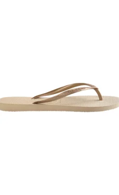 Havaianas Klipklappere - Slim - SandGrey/L. Gold