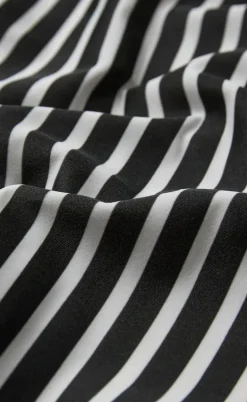 H2O Badedragt - Stripe Swim - Black