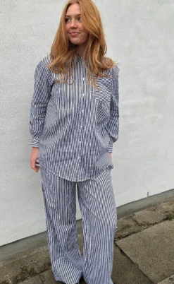 H2O Bukser - Rønne Essential - Black/White Stripe