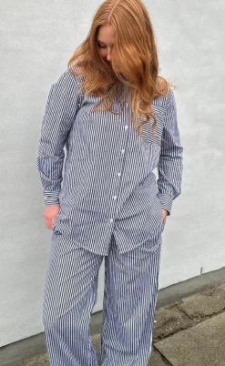 H2O Bukser - Rønne Essential - Black/White Stripe