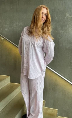 H2O Fagerholt Bukser - Holiday - Dusty Rose Stripe