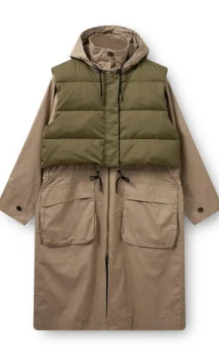 H2O Fagerholt Jakke - Sherlock - Sand/Dark Green Moss