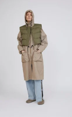 H2O Fagerholt Jakke - Sherlock - Sand/Dark Green Moss