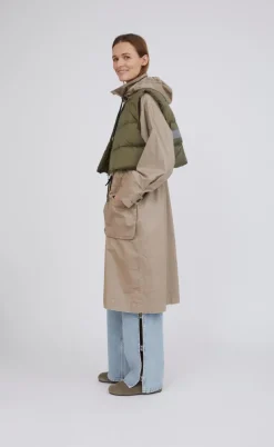 H2O Fagerholt Jakke - Sherlock - Sand/Dark Green Moss