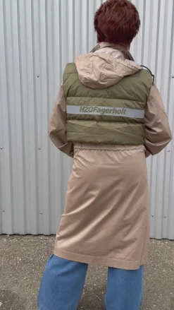 H2O Fagerholt Jakke - Sherlock - Sand/Dark Green Moss