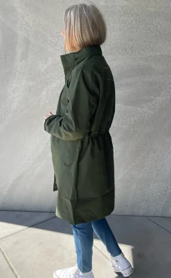 H2O Regnjakke - Rømø Long Unisex - Army