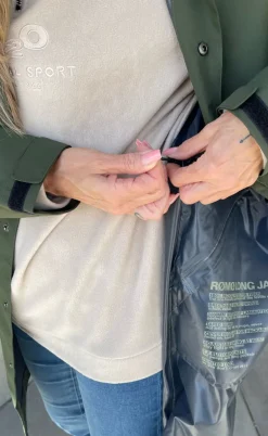 H2O Regnjakke - Rømø Long Unisex - Army