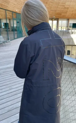 H2O Regnjakke - Rømø Long Unisex - Navy