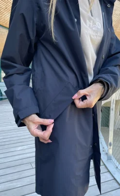 H2O Regnjakke - Rømø Long Unisex - Navy