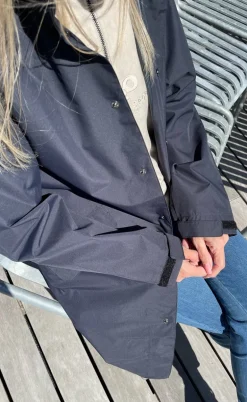 H2O Regnjakke - Rømø Long Unisex - Navy