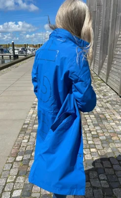 H2O Regnjakke - Rømø Long Unisex - Blue