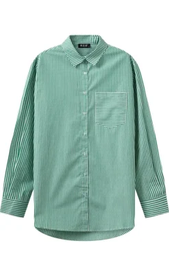 H2O Skjorte - Rønne Essential LS - Green/White