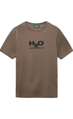 H2O T-Shirt - Logo - Dusty Oak/Navy