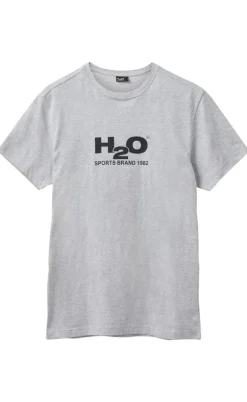 H2O T-Shirt - Logo - Lt. Grey Mel/Black