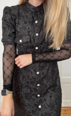 Hype The Detail Bluse - Mesh - Black