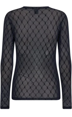 Hype The Detail Bluse - Mesh - Navy