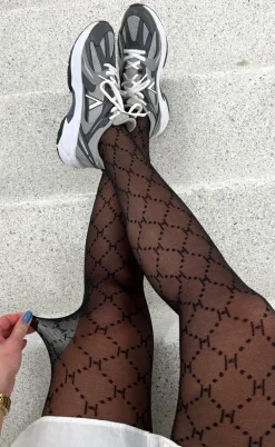 Hype The Detail Strømpebukser - Logo 25 Denier - Black