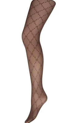 Hype The Detail Strømpebukser - Logo 25 Denier - Brown