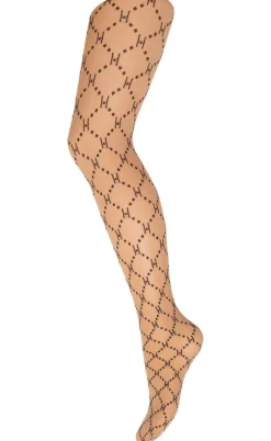 Hype The Detail Strømpebukser - Logo 25 Denier - Golden