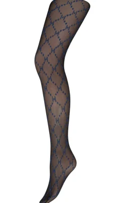 Hype The Detail Strømpebukser - Logo 25 Denier - Navy