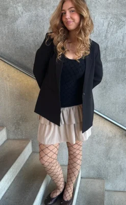 Hype The Detail Top - Mesh Singlet - Black