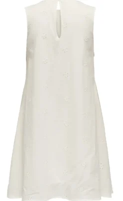 JDY Kjole - Clara Anglaise - Cloud Dancer