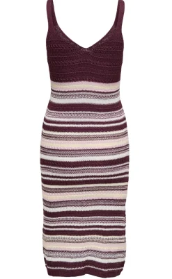 JDY Kjole - Tropical - Fig/Chalk Pink/Birch