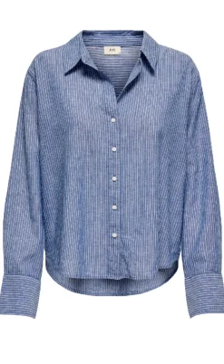 JDY Skjorte - Mila - Star Sapphire/Cloud Dancer