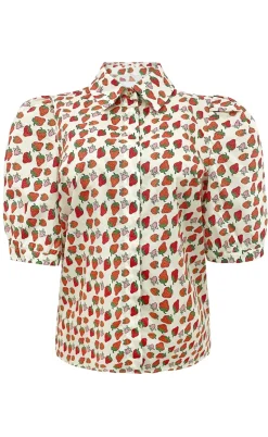 Liberte Bluse - Flora - Strawberry