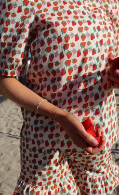 Liberte Bluse - Flora - Strawberry